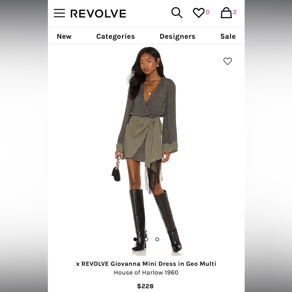 House of Harlow 1960 Giovanna mini dress